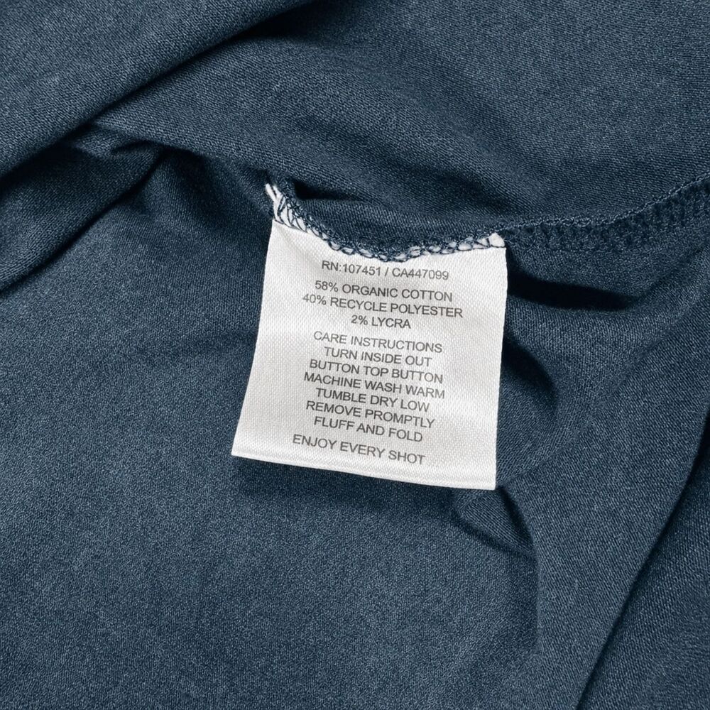 Lot 2 Linksoul Mens XXL Polo Shirts Dark Teal Heather Tempus Fugit Golf Organic - Picture 5 of 9